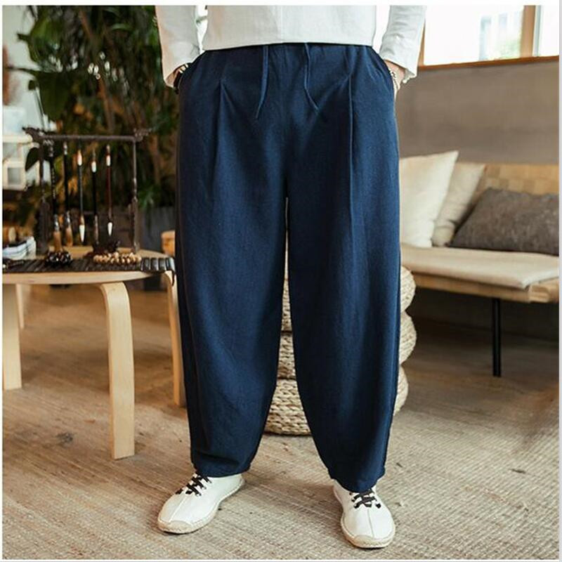 Summer Clothing Men Linen - Large Size 6XL 7XL Men's Wide
