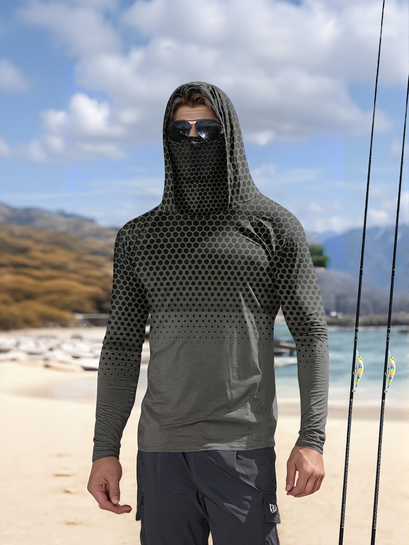 Summer Clothing Trend - Men Summer UPF50+ Fishing Hoodie With