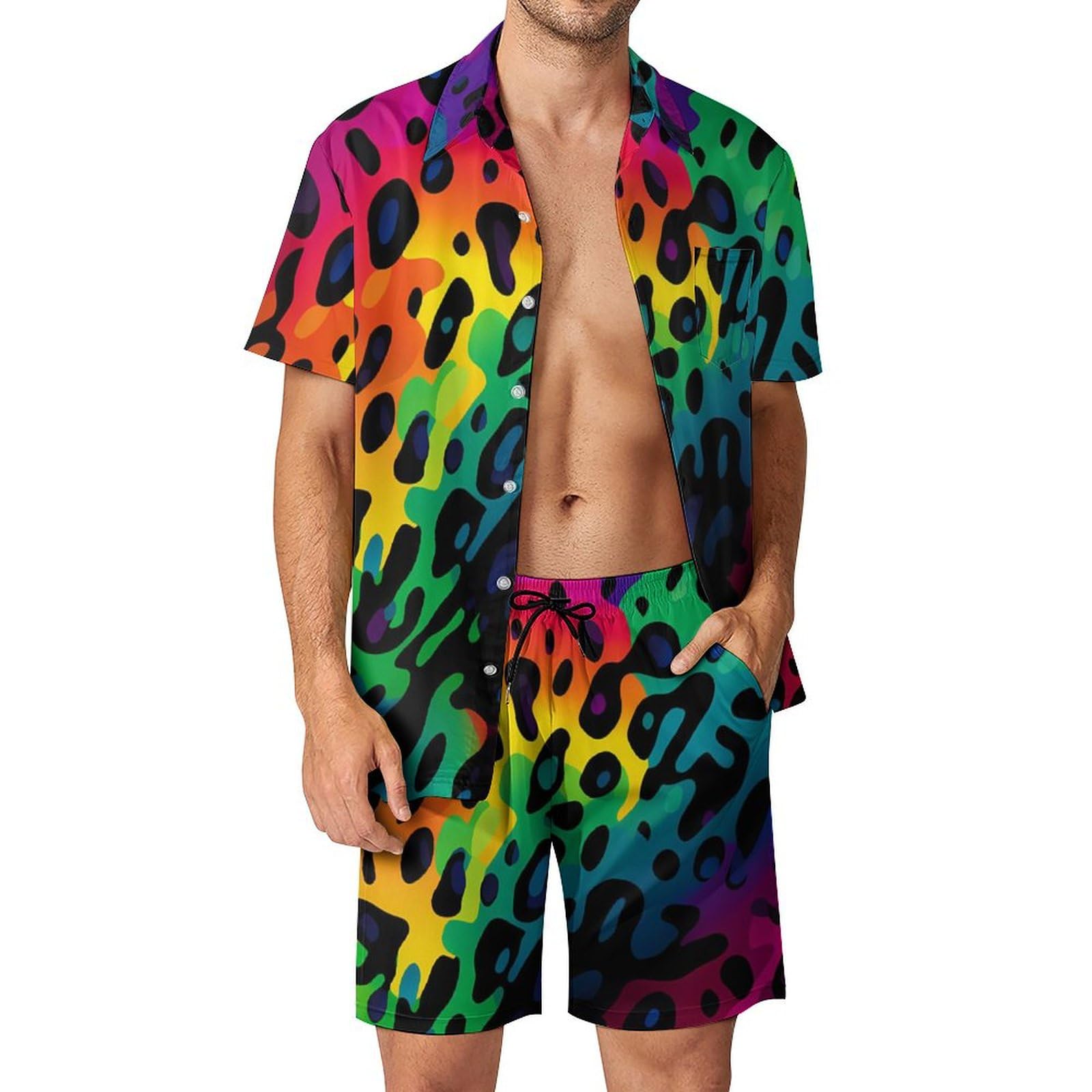 Summer Clothing Men Fashion - Summer Irregular Geometric 3D Print Men