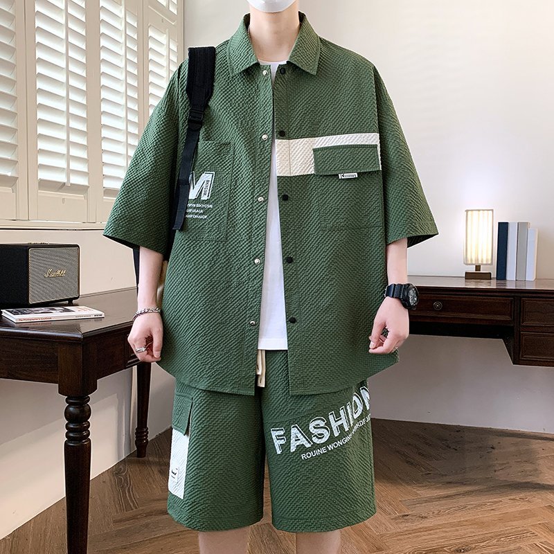Fashion Men's Sets Top Shirts  - огляд і ціна Summer Clothing Men Fashion