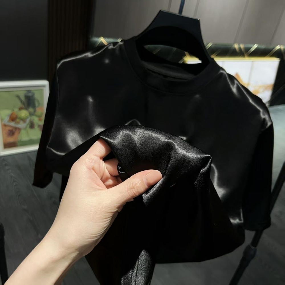 Mens Acetate Fiber Satin Gloss - огляд і ціна Summer Clothing Men Fashion