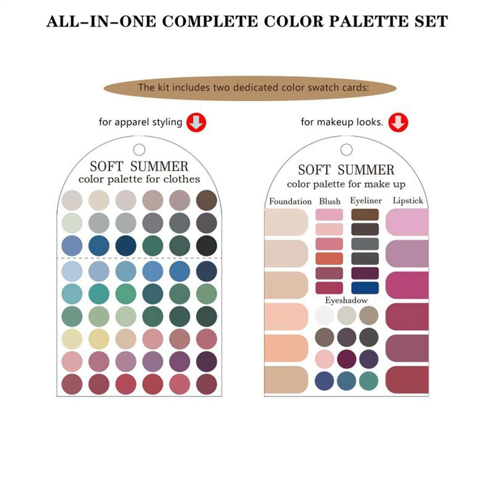 2pcs Soft Summer Color Palette - огляд і ціна Summer Clothing Color Palette