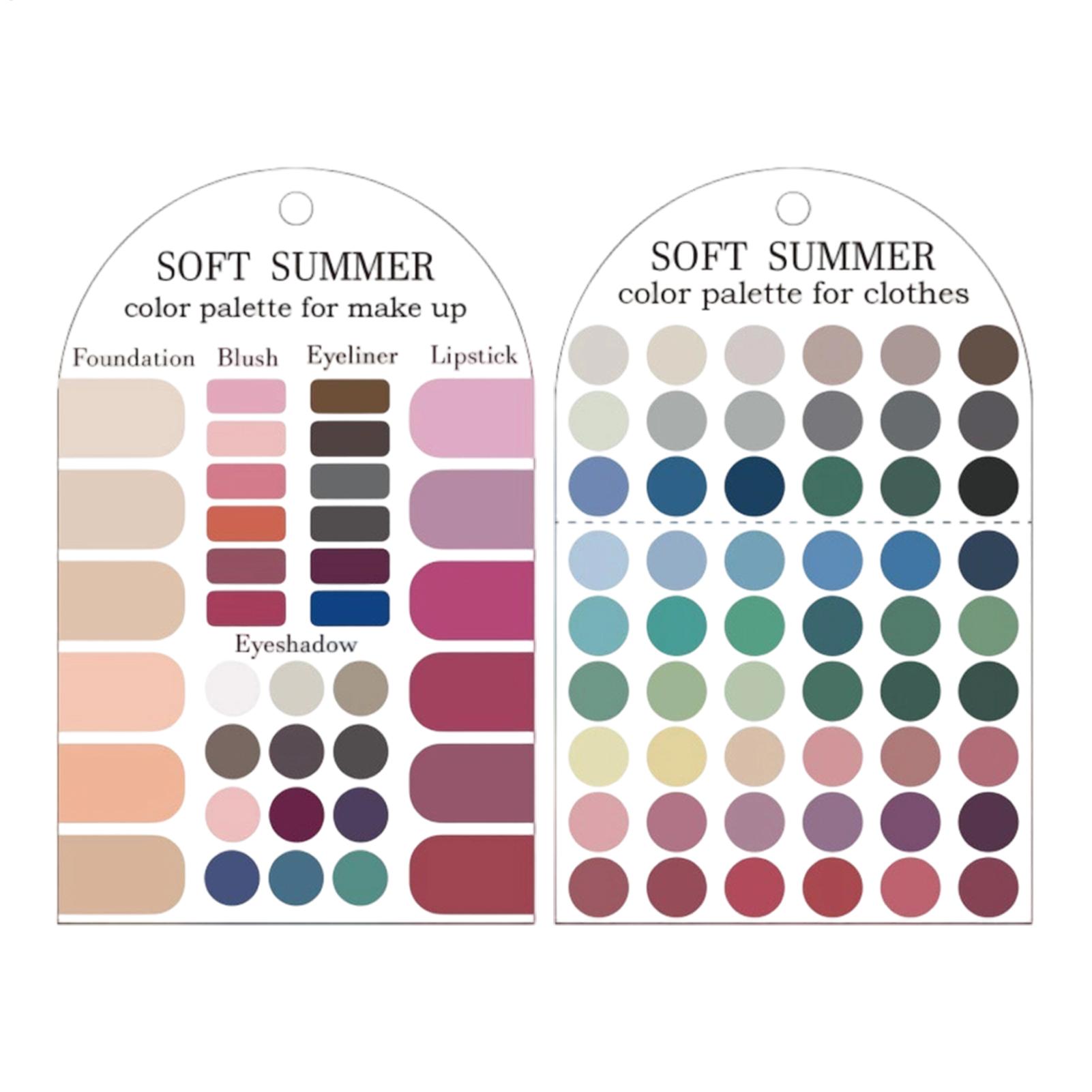 2 Pieces Acrylic Seasonal Pale - огляд і ціна Summer Clothing Color Palette