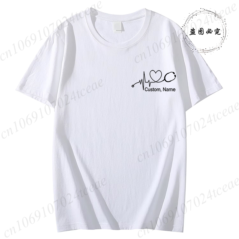 Custom Name Nurse Shirt Stetho - огляд і ціна Summer Clothing Names