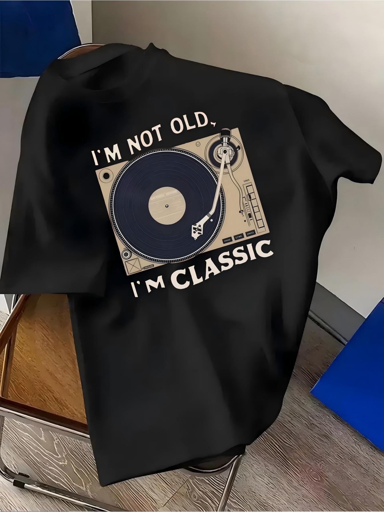 Vintage Record Player T-Shirt  - огляд і ціна Summer Clothing Old Money