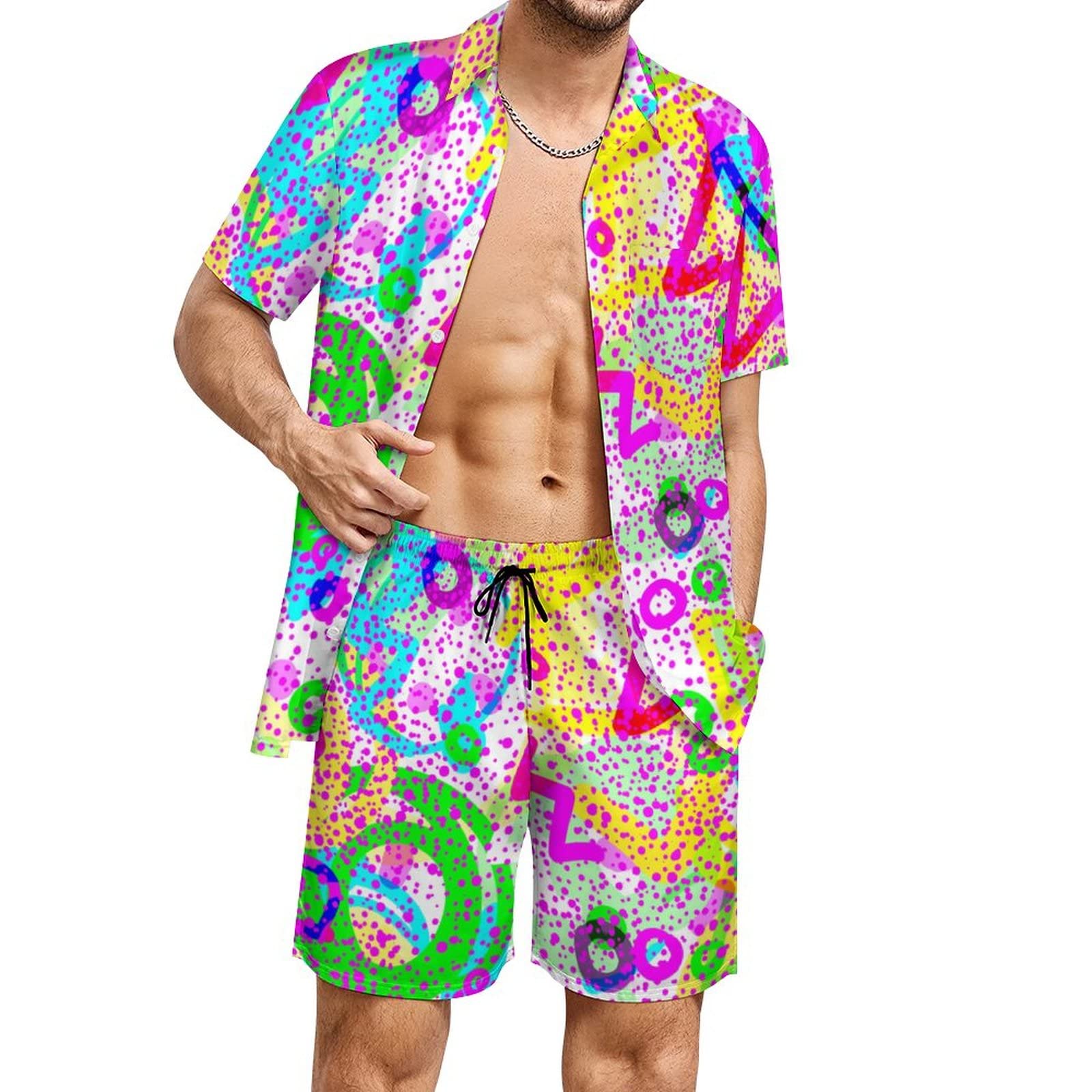 Summer Irregular Geometric 3D  - огляд і ціна Summer Clothing Men Fashion