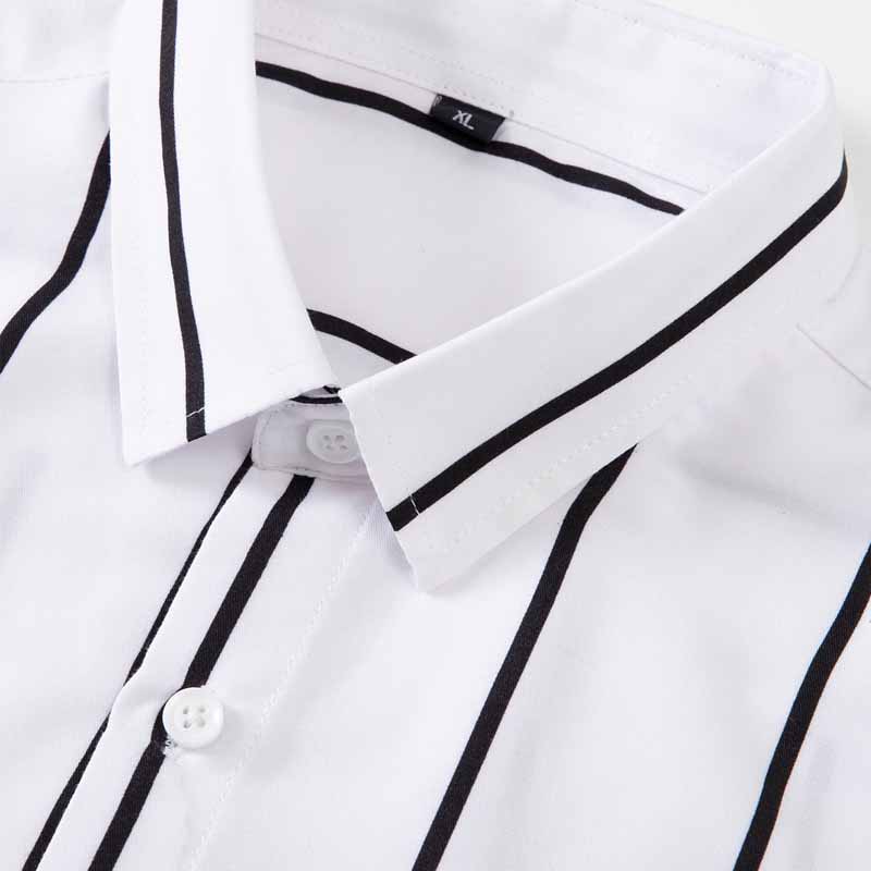 Men's Striped Dress Shirt Long - огляд і ціна Summer Clothing Men Fashion