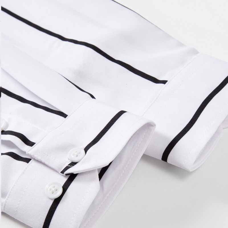 Men's Striped Dress Shirt Long - огляд і ціна Summer Clothing Men Fashion