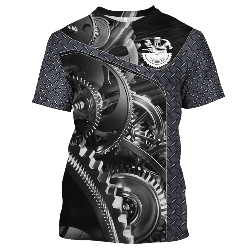 Vintage T-Shirt Mechanic 3D Pr - огляд і ціна Summer Clothing Names