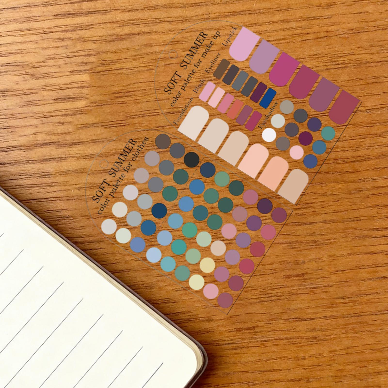 Acrylic color matching card se - огляд і ціна Summer Clothing Color Palette