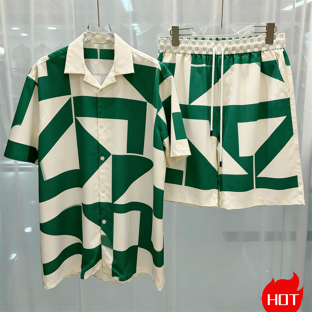 Fashion Summer Mens Shirt Suit - огляд і ціна Summer Clothing Men Fashion