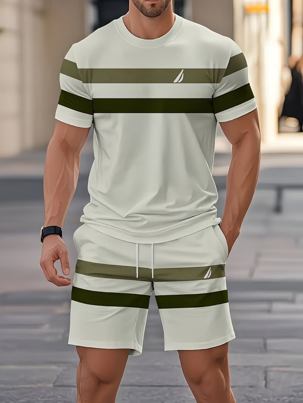 Men's Summer Sets Funny 3D Str - огляд і ціна Summer Clothing Outfits