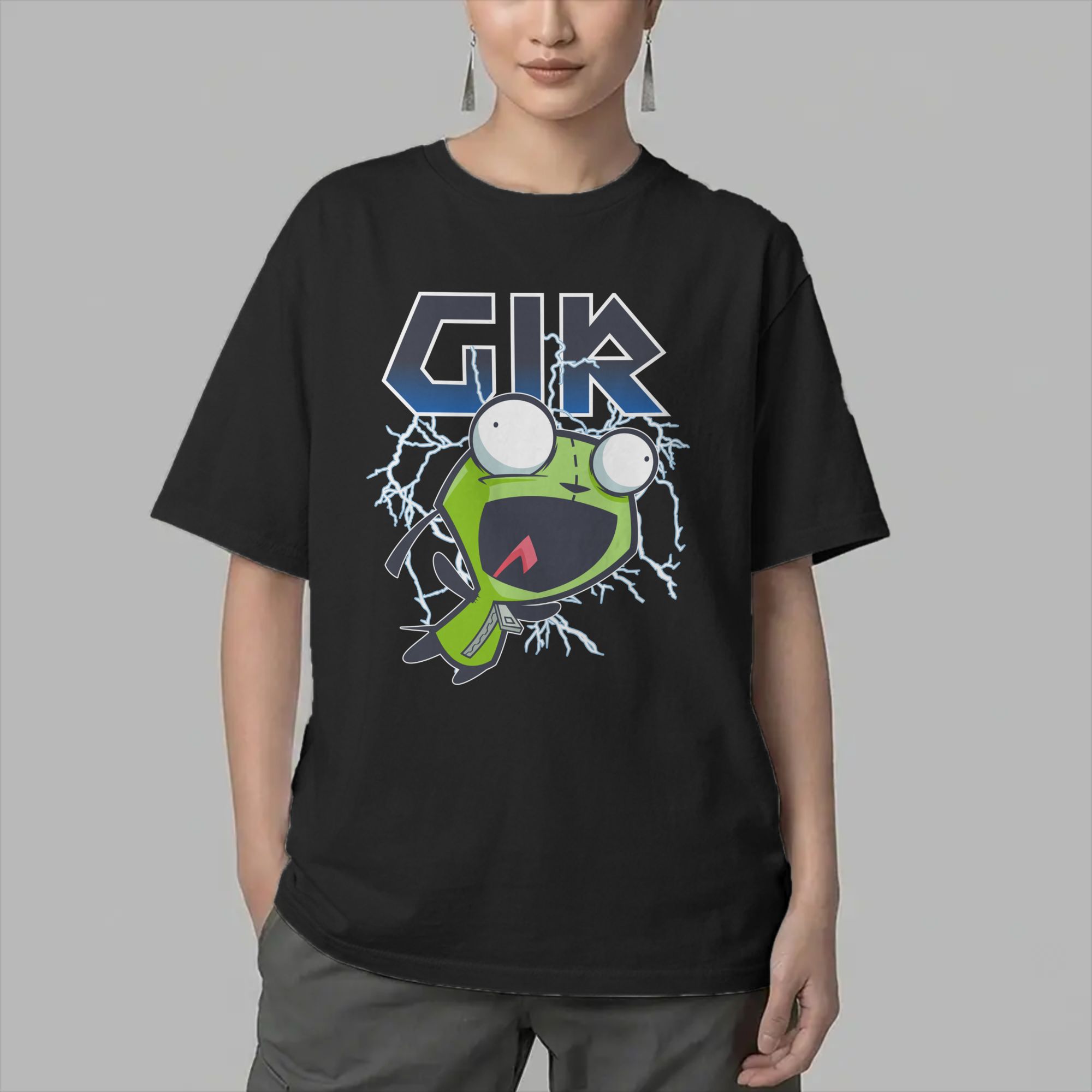 Cartoon Invaders Zim Gir T Shi - огляд і ціна Summer Clothing Ideas