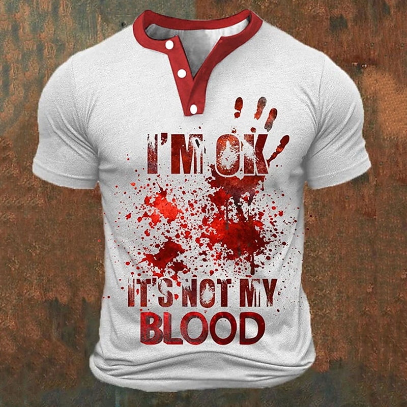 Funny 3D Letter Print Men's He - огляд і ціна Summer Clothing Men Fashion