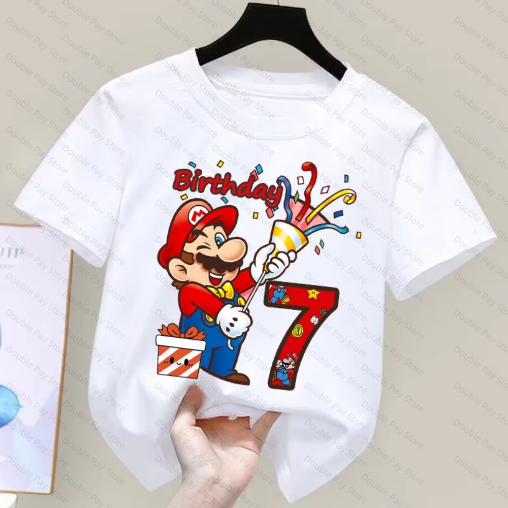 Kids Cartoon Mario Birthday Nu - огляд і ціна Summer Edition Clothing