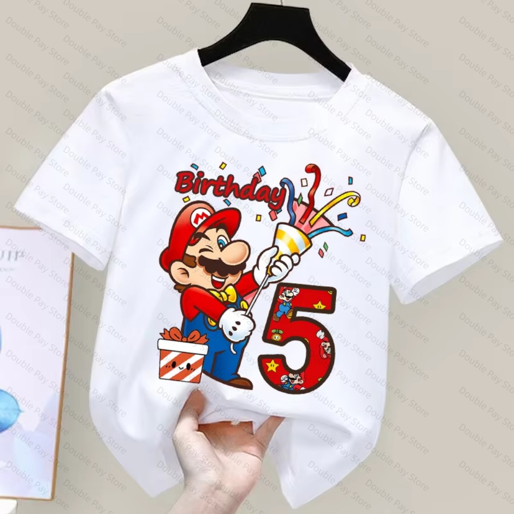 Kids Cartoon Mario Birthday Nu - огляд і ціна Summer Edition Clothing