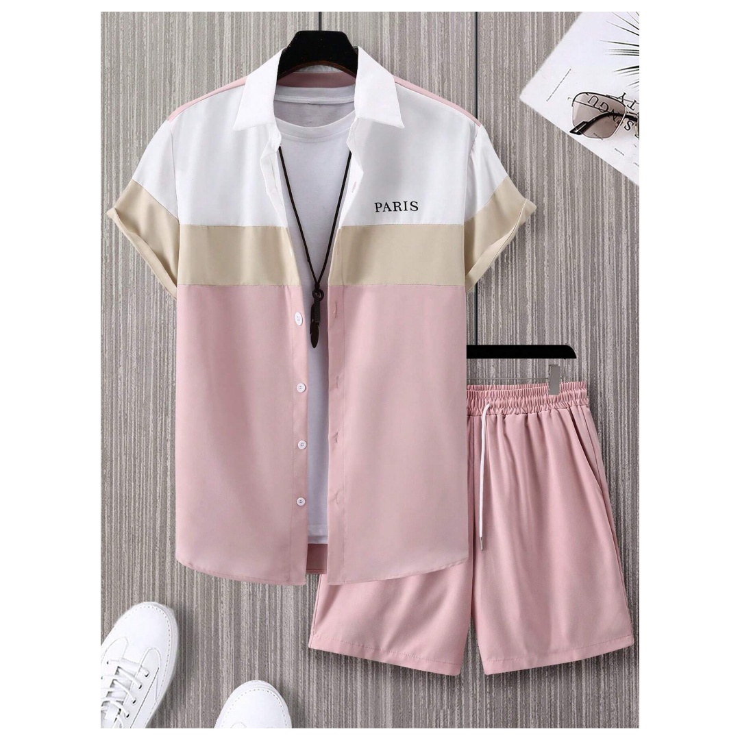 Men's Fashion Suit Blue And Wh - огляд і ціна Summer Clothing Men Fashion
