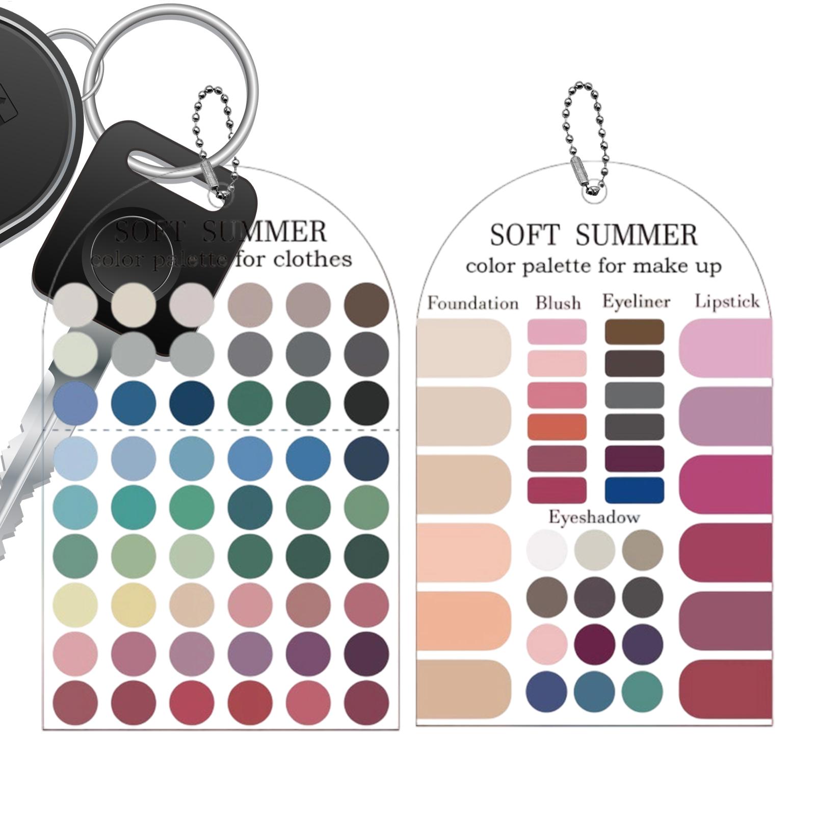 Summer Color Palette Card 2PCS - огляд і ціна Summer Clothing Color Palette